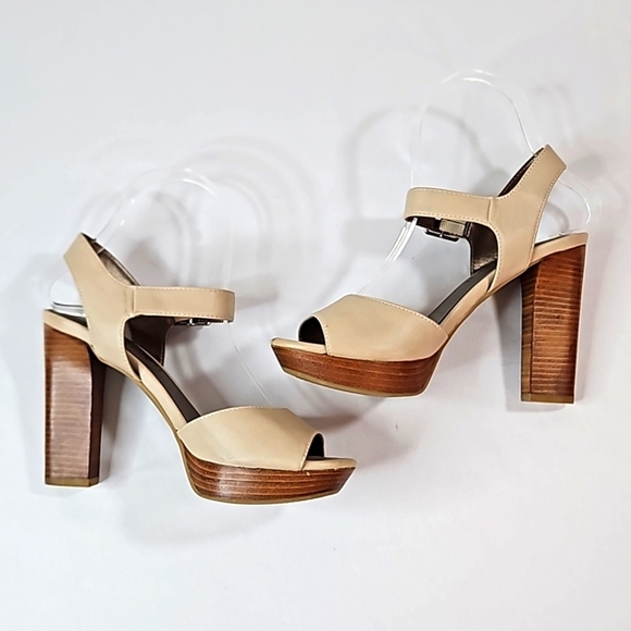 Moda Spana Taupe Leather Sandals Sz 7 - Picture 8 of 9